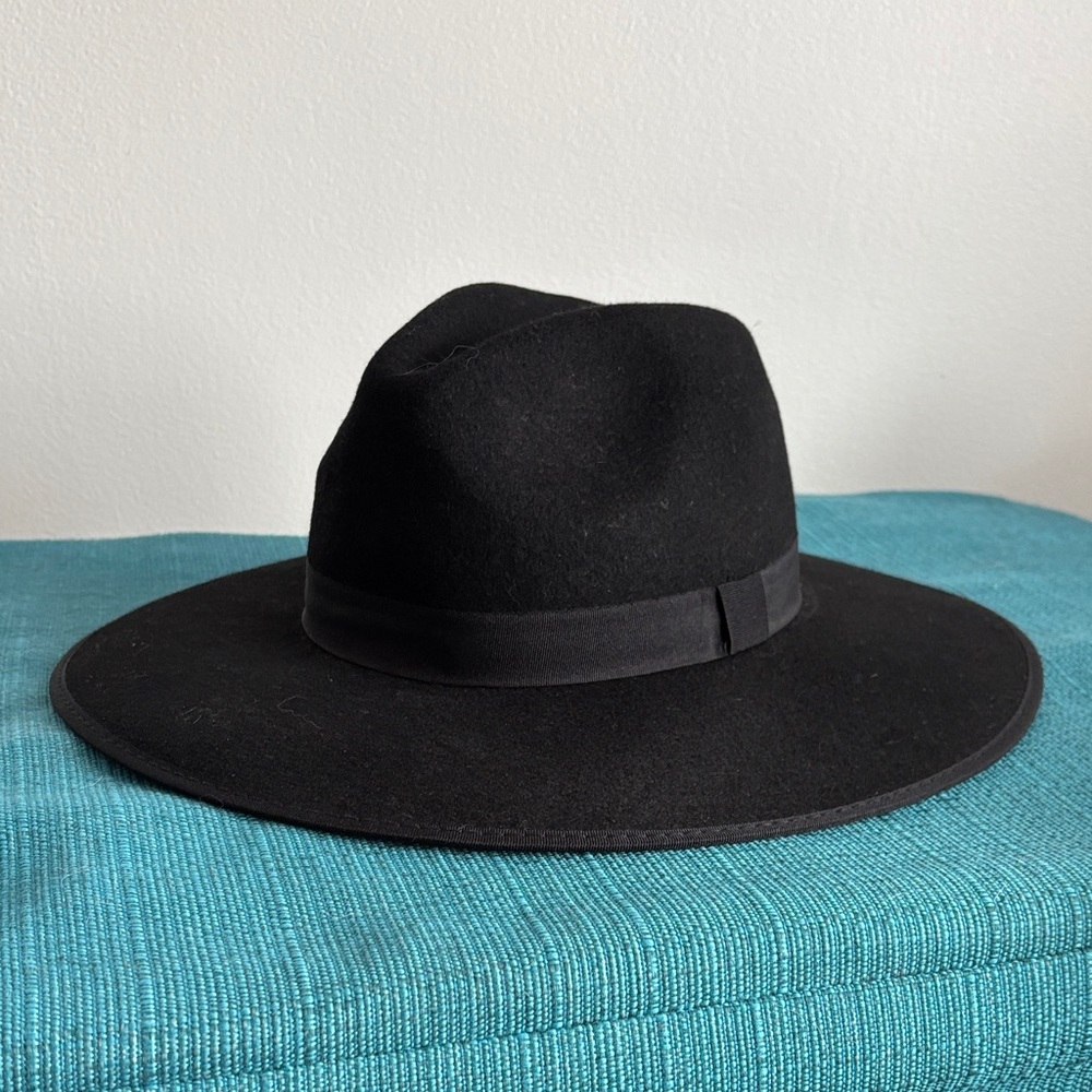 a new day Black Wide-Brim Hat